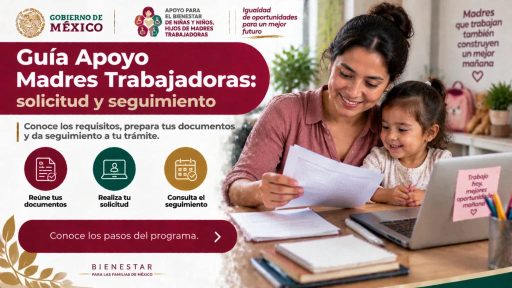 Guía apoyo madres trabajadoras: solicitud y seguimiento