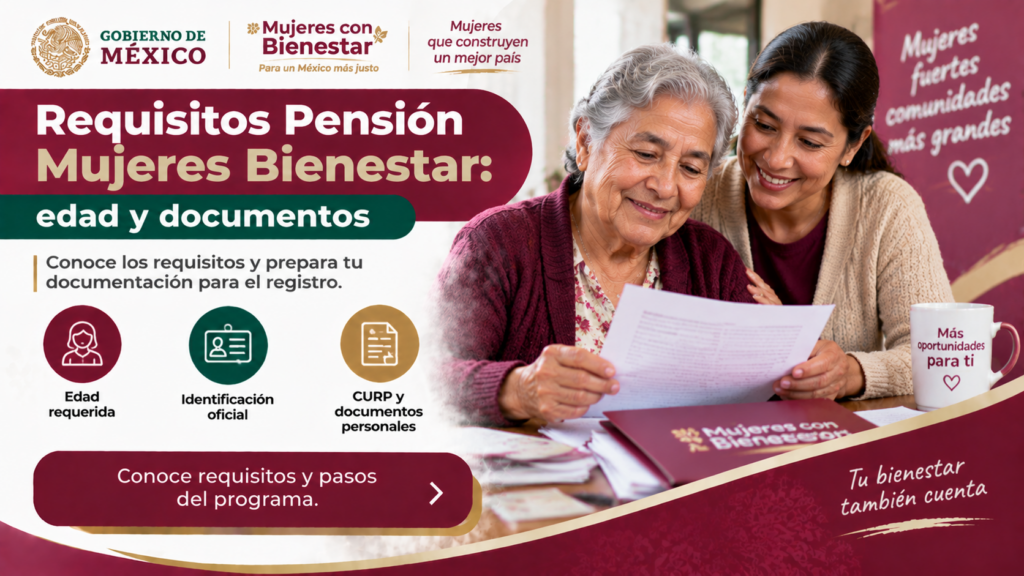 requisitos pensión mujeres bienestar