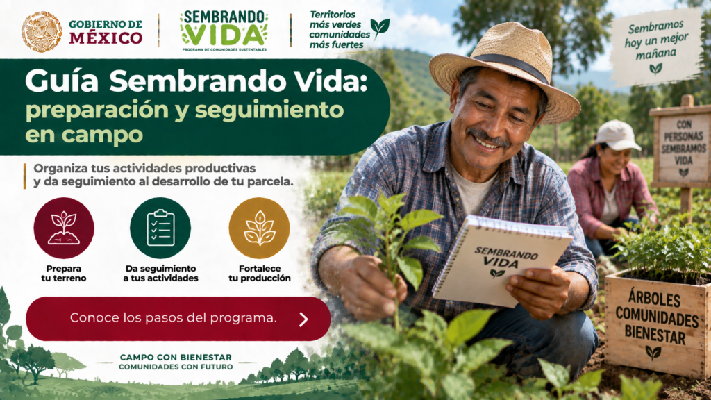 guía sembrando vida: preparación y seguimiento en campo