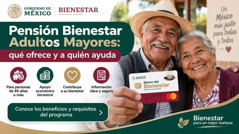 pensión bienestar adultos mayores