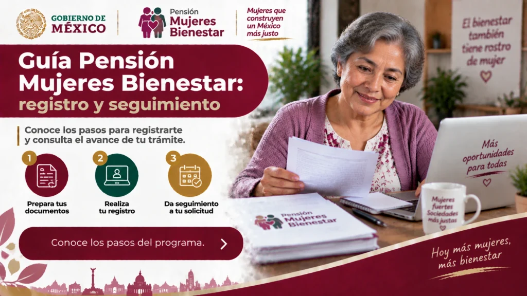 Guía pensión mujeres bienestar: registro y seguimiento