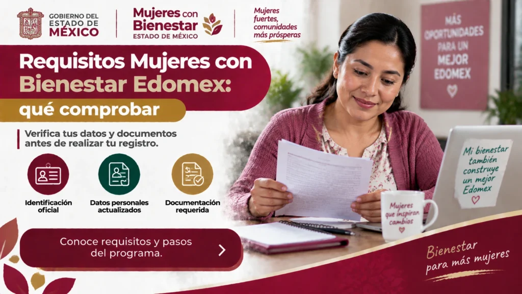 Requisitos mujeres con bienestar edomex: qué comprobar