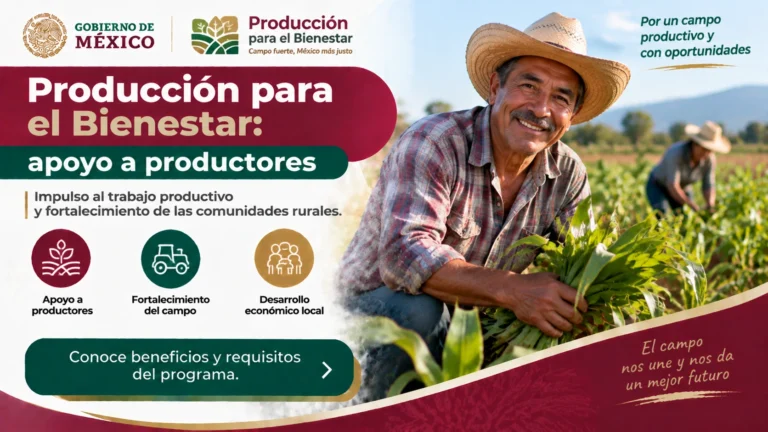 producción para el bienestar: apoyo a productores